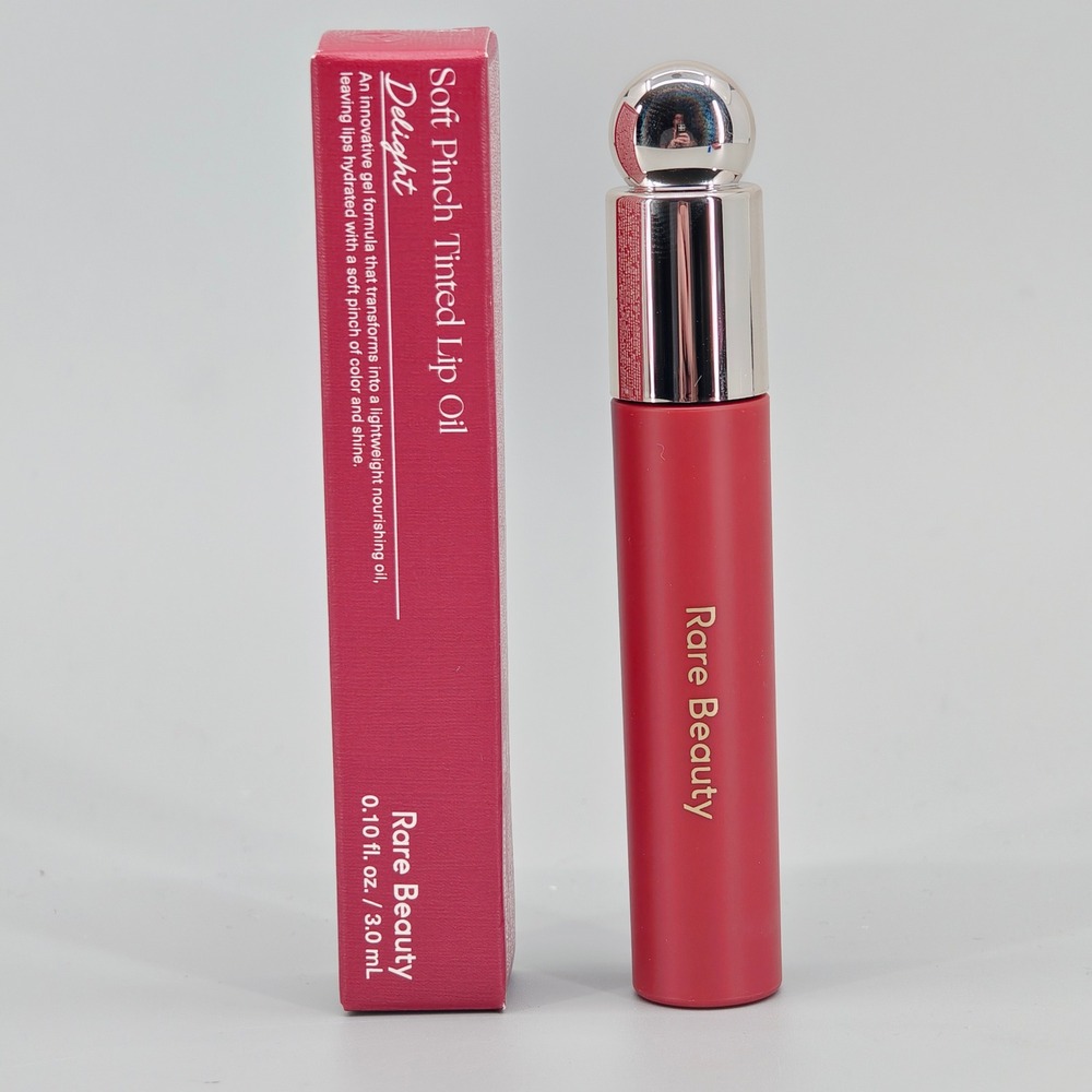 Rare Beauty Soft Pinch Tinted Lip Oil DELIGHT Rosewood 0.10 oz 3ml New in Box